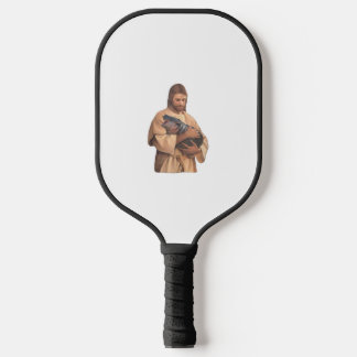 Jesus Holding Moo Deng Tank Top Pickleball Paddle