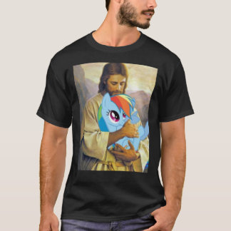 Jesus holding rainbow dash Classic T-Shirt