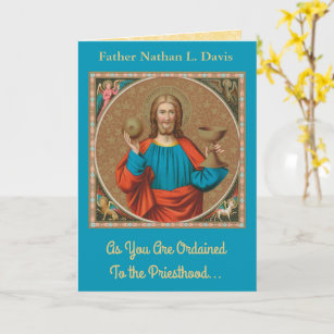Jesus Holding Up the Eucharist (SNV 050) Card