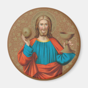 Jesus Holding Up the Eucharist (SNV 050) Magnet