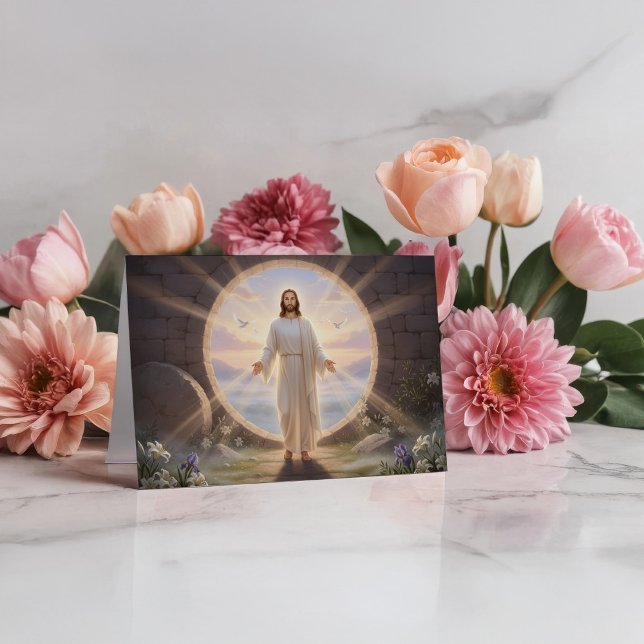Jesus Holy Easter Morning Card (Creator Uploaded)