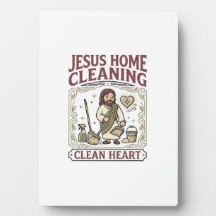Jesus Home Cleaning Clean Heart Jesus Home Cleanin Plaque