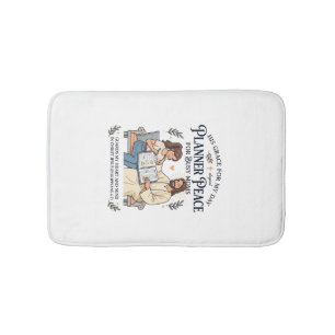 Jesus Homeschool Mum Planner Shirt Faith Based Des Bath Mat