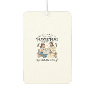 Jesus Homeschool Mum Planner Shirt Faith Based Des Car Air Freshener