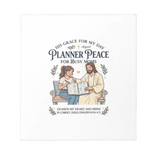 Jesus Homeschool Mum Planner Shirt Faith Based Des Notepad