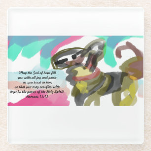 jesus hope glass coaster