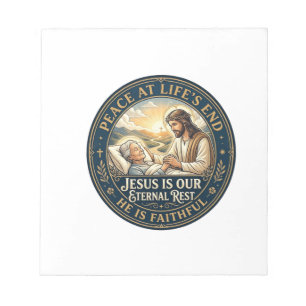 Jesus Hospice End Of Life Comfort Shirt Christian Notepad
