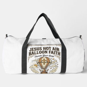 Jesus Hot Air Balloon Faith Jesus Hot Air Balloon Duffle Bag