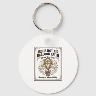 Jesus Hot Air Balloon Faith Jesus Hot Air Balloon Key Ring