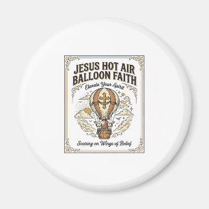 Jesus Hot Air Balloon Faith Jesus Hot Air Balloon Magnet