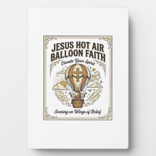 Jesus Hot Air Balloon Faith Jesus Hot Air Balloon Plaque