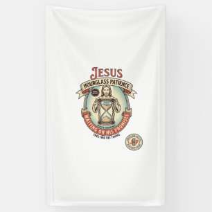 Jesus Hourglass Patience Jesus Hourglass Patience Banner
