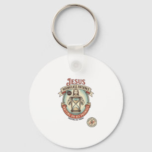 Jesus Hourglass Patience Jesus Hourglass Patience Key Ring