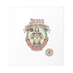 Jesus Hourglass Patience Jesus Hourglass Patience Notepad