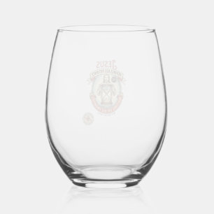 Jesus Hourglass Patience Jesus Hourglass Patience Stemless Wine Glass