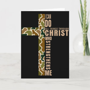 Jesus I Can Do All Things Through Christ Who Stren Card