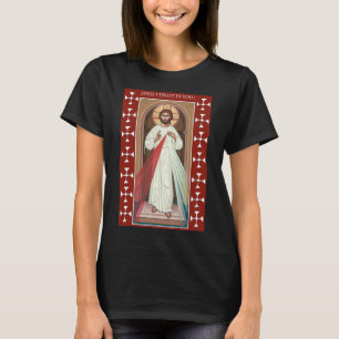 JESUS I TRUST IN YOU DIVINE MERCY ICON T-Shirt