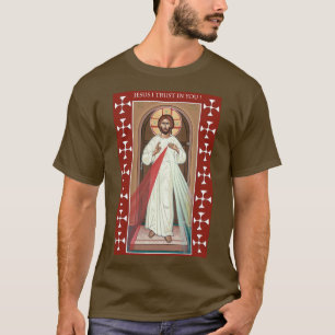JESUS I TRUST IN YOU DIVINE MERCY ICON T-Shirt