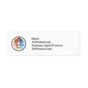 Jesus, I Trust in You: Divine Mercy Return Address Label