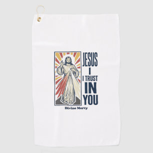 Jesus I Trust In You Divine Mercy Shirt Design_1 Golf Towel