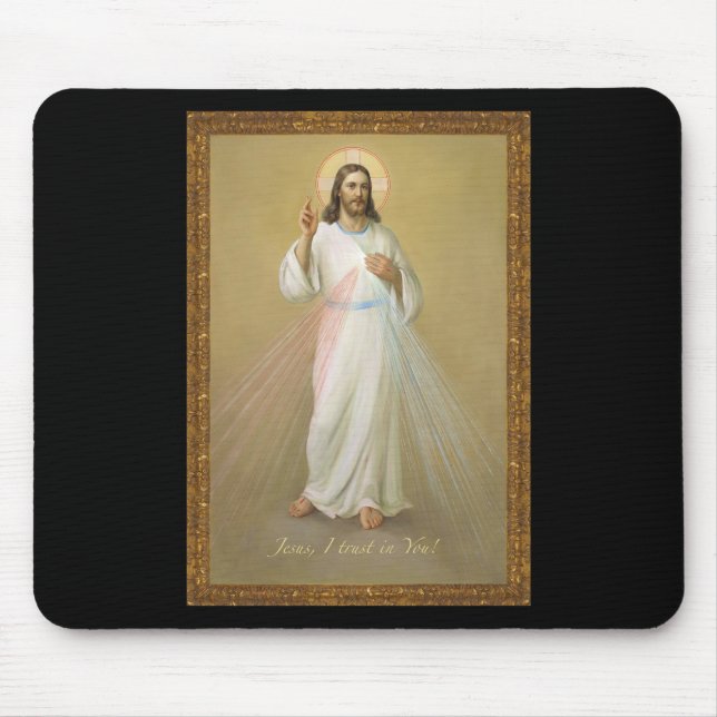 Jesus I Trust In You Mouse Pad (Front)
