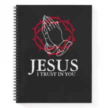 Jesus I Trust In You Praying Hands & Crown