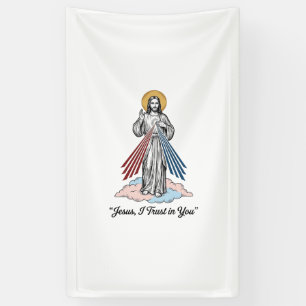Jesus I Trust in You Vintage Engraving Shirt Desig Banner