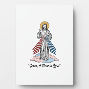Jesus I Trust in You Vintage Engraving Shirt Desig Plaque