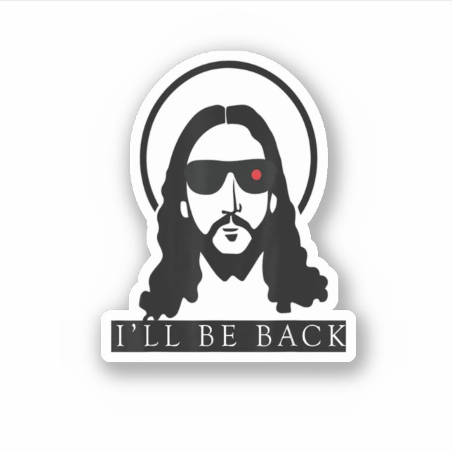 Jesus I'Ll Be Back Funny Christian Jesus Christ Gi (Front)