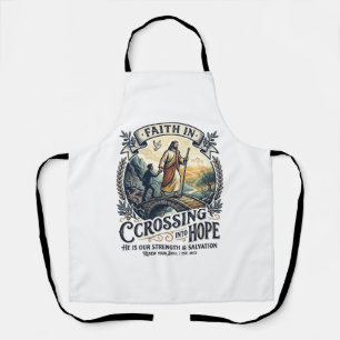 Jesus Immigration Starting Over Courage Shirt Chri Apron