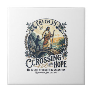 Jesus Immigration Starting Over Courage Shirt Chri Ceramic Tile