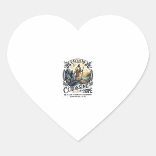 Jesus Immigration Starting Over Courage Shirt Chri Heart Sticker