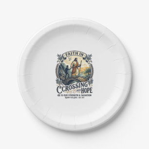 Jesus Immigration Starting Over Courage Shirt Chri Paper Plate