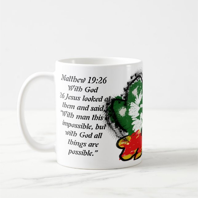 Jesus impossible coffee mug (Left)