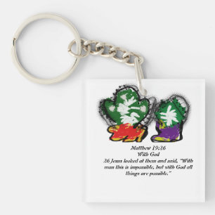 Jesus impossible key ring