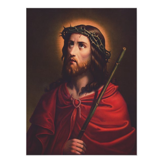 Jesus in Crown of thorns Poster (Front)