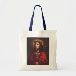 Jesus in Crown of thorns Tote Bag