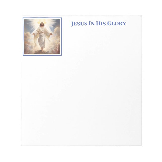 Jesus In Glory Notepad (Front)