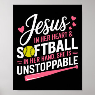 Jesus In Her Heart And Softll In Her Hand Softll G Poster