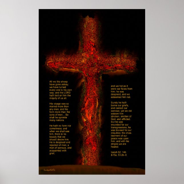 Jesus in Isaiah 53 Poster (Front)