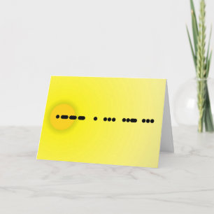 Jesus in Morse Code Greeting Card - Customise It!