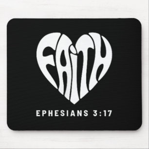 Jesus In My Heart Subtle Christian Minimal Religio Mouse Pad