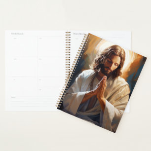 Jesus In Prayer Planner Book 