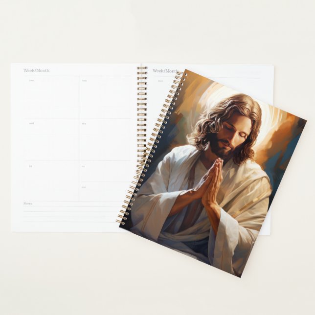 Jesus In Prayer Planner Book  (Display)