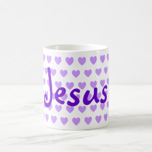 Jesus in Purple Coffee Mug