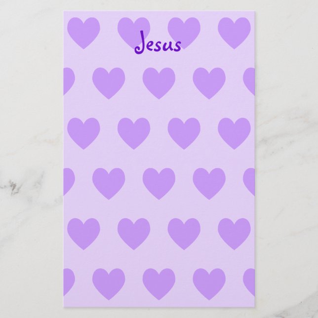 Jesus in Purple Stationery (Front)
