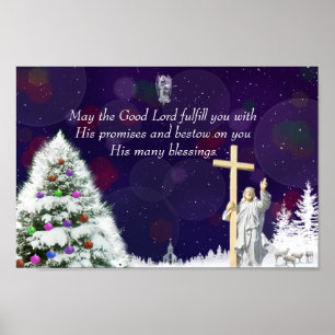 Jesus in Snow Poster