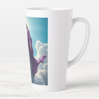Jesus in the cloud latte mug