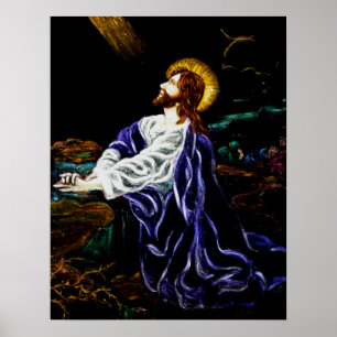 Jesus in the Garden of Gethsemane Poster