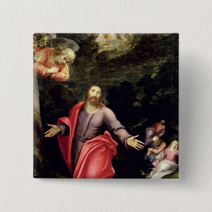 Jesus in the Garden of Olives, c.1590-95 15 Cm Square Badge